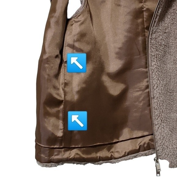 J. Crew plush faux fur excursion vest item E1535 camel size XS - Picture 11 of 12